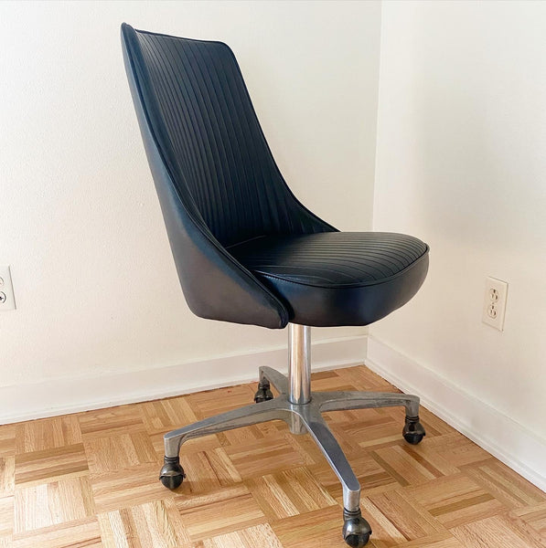 Black Mid Century Office Chair